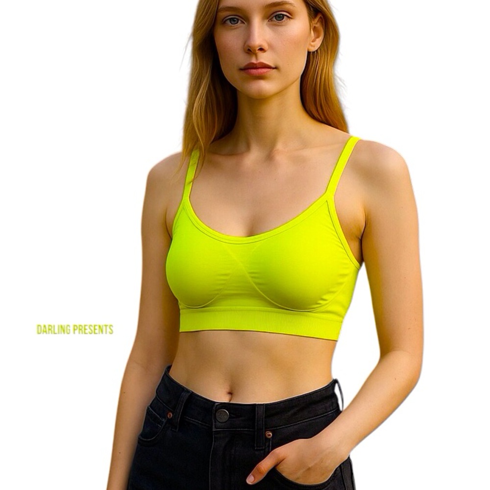 Nikibiki Dry Technology Seamless Sports Bra Women Color Chartreuse S/M